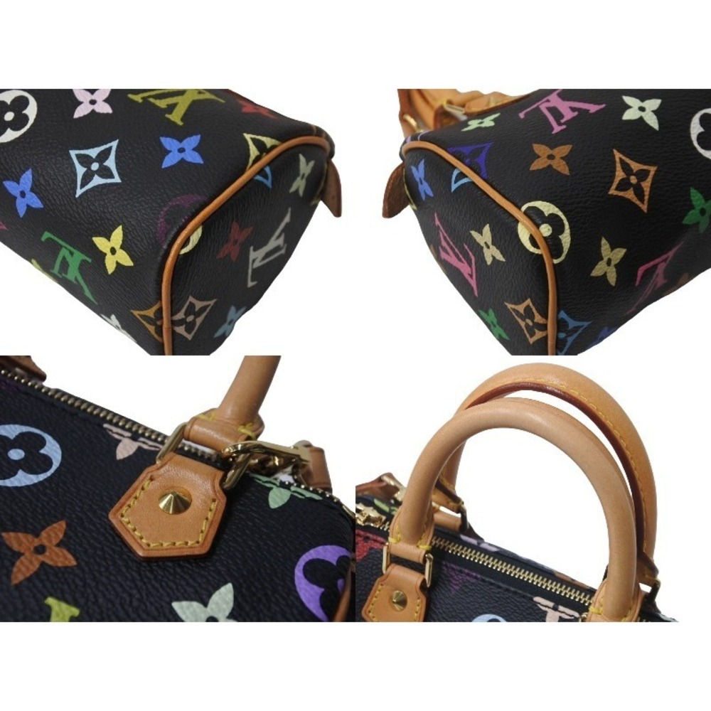 Louis Vuitton Speedy Takashi handbag black Murakami multicolor - Picture 7 of 9